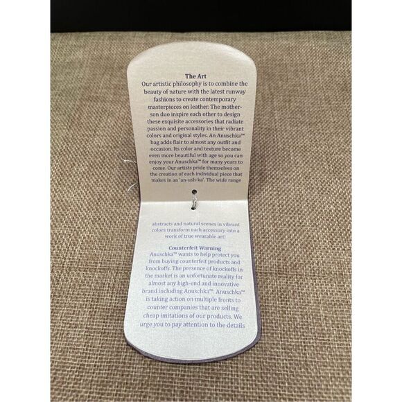 Anuschka Hand painted Leather Zip Bag Cosmetic Bag Clutch Paisley SOU48GJM-U - Picture 9 of 10